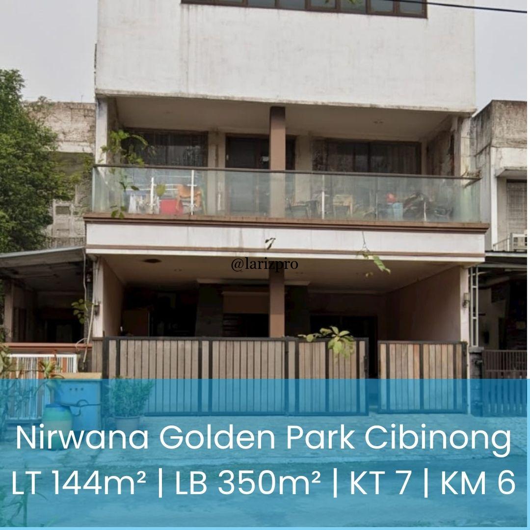 Rumah Mewah 3 Lantai di Nirwana Golden Park Cibinong – SHM