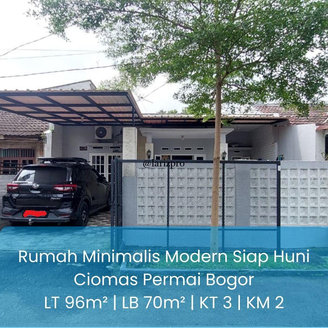 Rumah Minimalis Modern Siap Huni Ciomas Permai Bogor