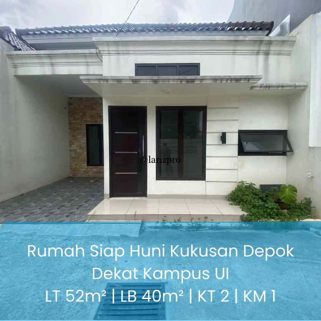 Rumah Siap Huni Kukusan Depok Dekat Kampus UI