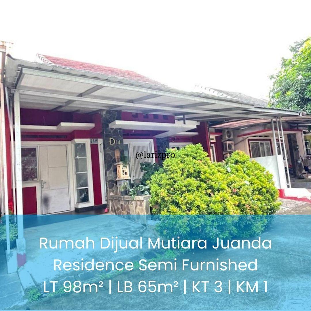 Rumah Dijual Mutiara Juanda Residence Semi Furnished, Siap Huni