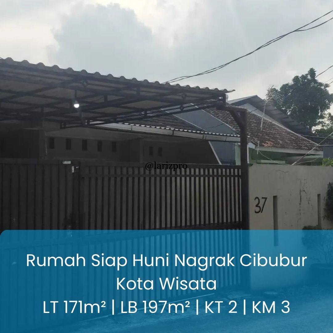 Rumah Siap Huni Nagrak Cibubur Kota Wisata Akses Tol Jalan Lebar