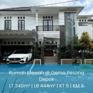 Rumah Mewah Depok Turun Harga 6M SHM Kolam Renang Full Furnished