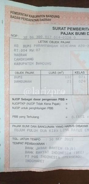 Tanah Bonus Rumah Bandung LT 132 Harga 250 Juta Bumi Parahyangan Kencana - Gambar 8
