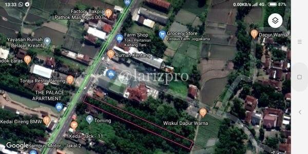 Tanah 1835m Ngaglik Sleman Pinggir Jalan Raya SHM Strategis - Gambar 7