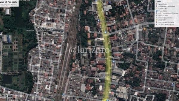Tanah 2304m di Pancoran Mas Depok Bonus Bangunan SHM - Gambar 2